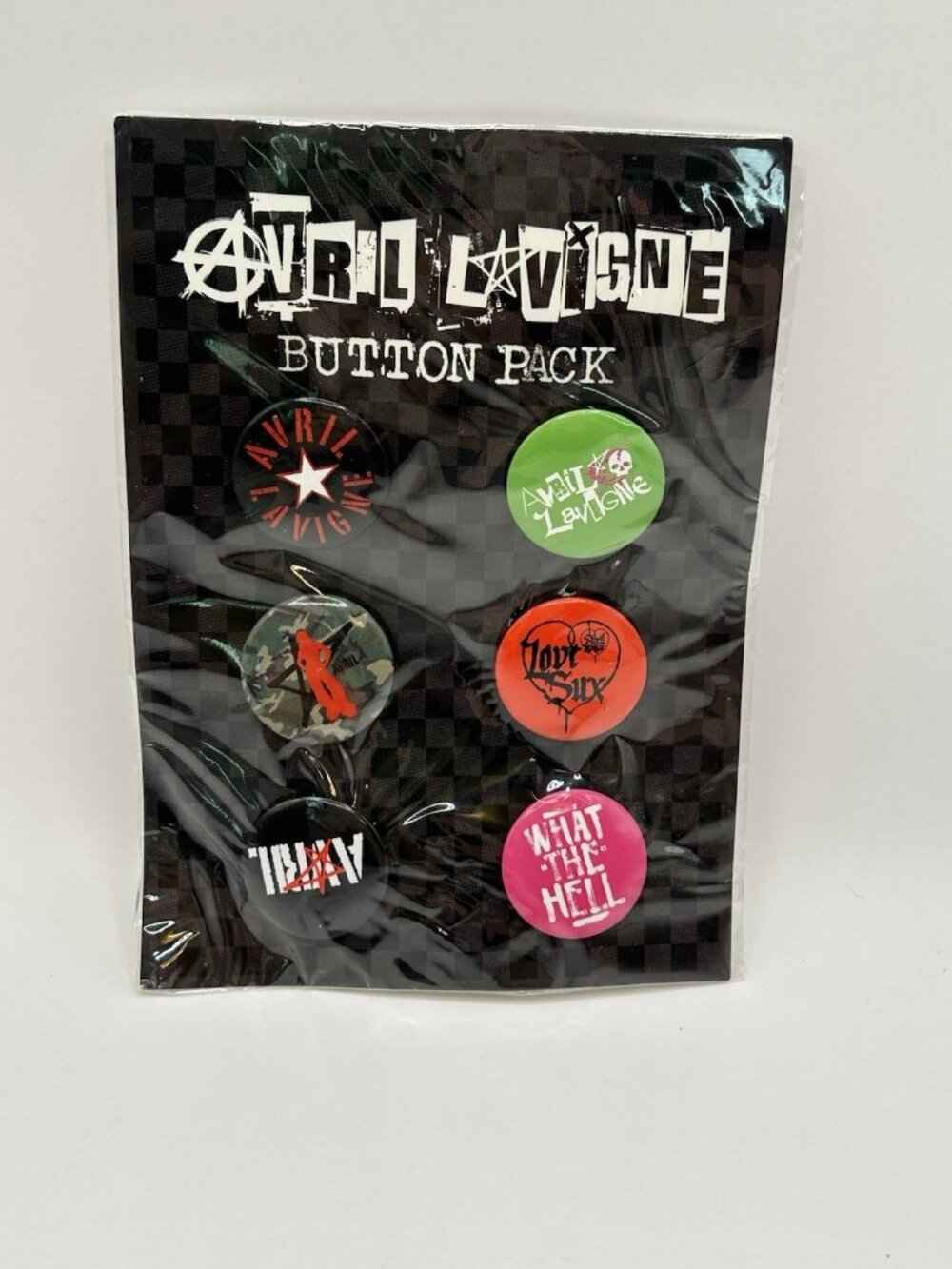Avril Lavigne Button Pack New Sealed 6 Piece Pin Set Punk Sk8er Boi 2024 Tour
